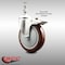 Service Caster 5 Inch 316SS Maroon Polyurethane Swivel 10mm Stem Caster Total Lock Brake SCC-SS316TSTTL20S514-PPUB-MRN-M1015 - alternate 3